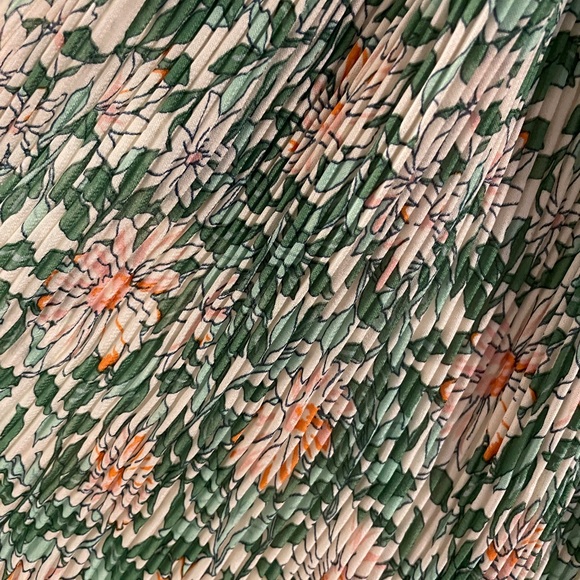 NEW Lulus Green Floral Long Sleeve Dress | Size L | NWT - Picture 5 of 9